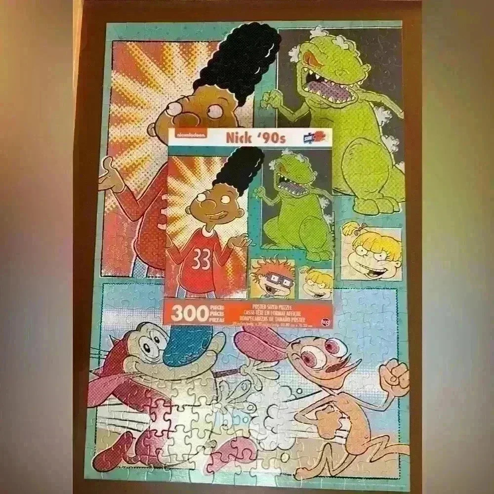 Nick 90s Rugrats 300 Piece Poster Sized Jigsaw Puzzle Hey Arnold Rugrats